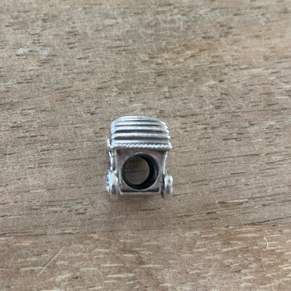 Sterling silver Pandora baby pram/stroller charm with rhinestone - Picture 3 of 4